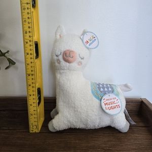 Magic years baby musical plush llama toy with lights